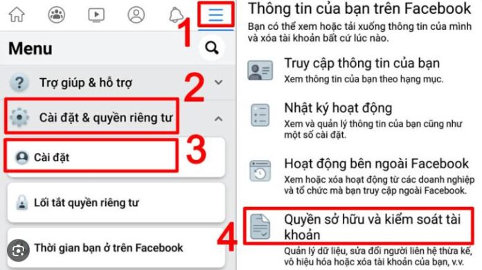 hướng dẫn cach xoa tai khoan facebook nhanh