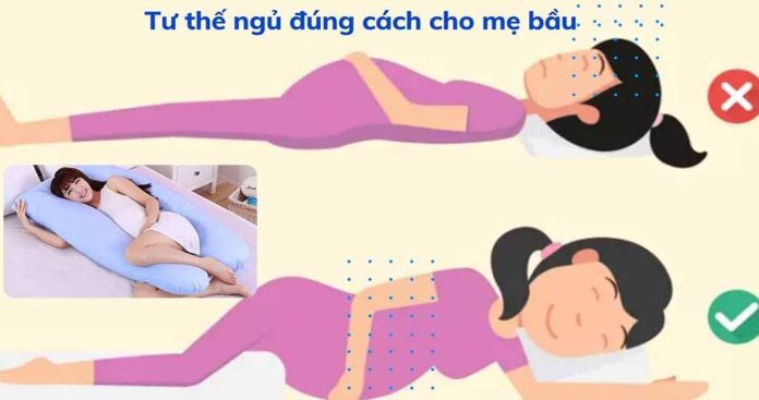 bà bầu nằm ngửa có sao không
